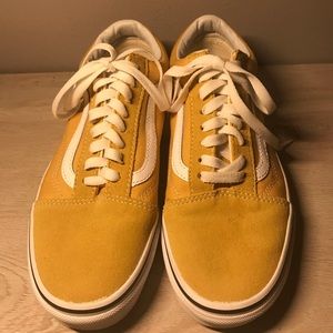 Mustard yellow old skool vans